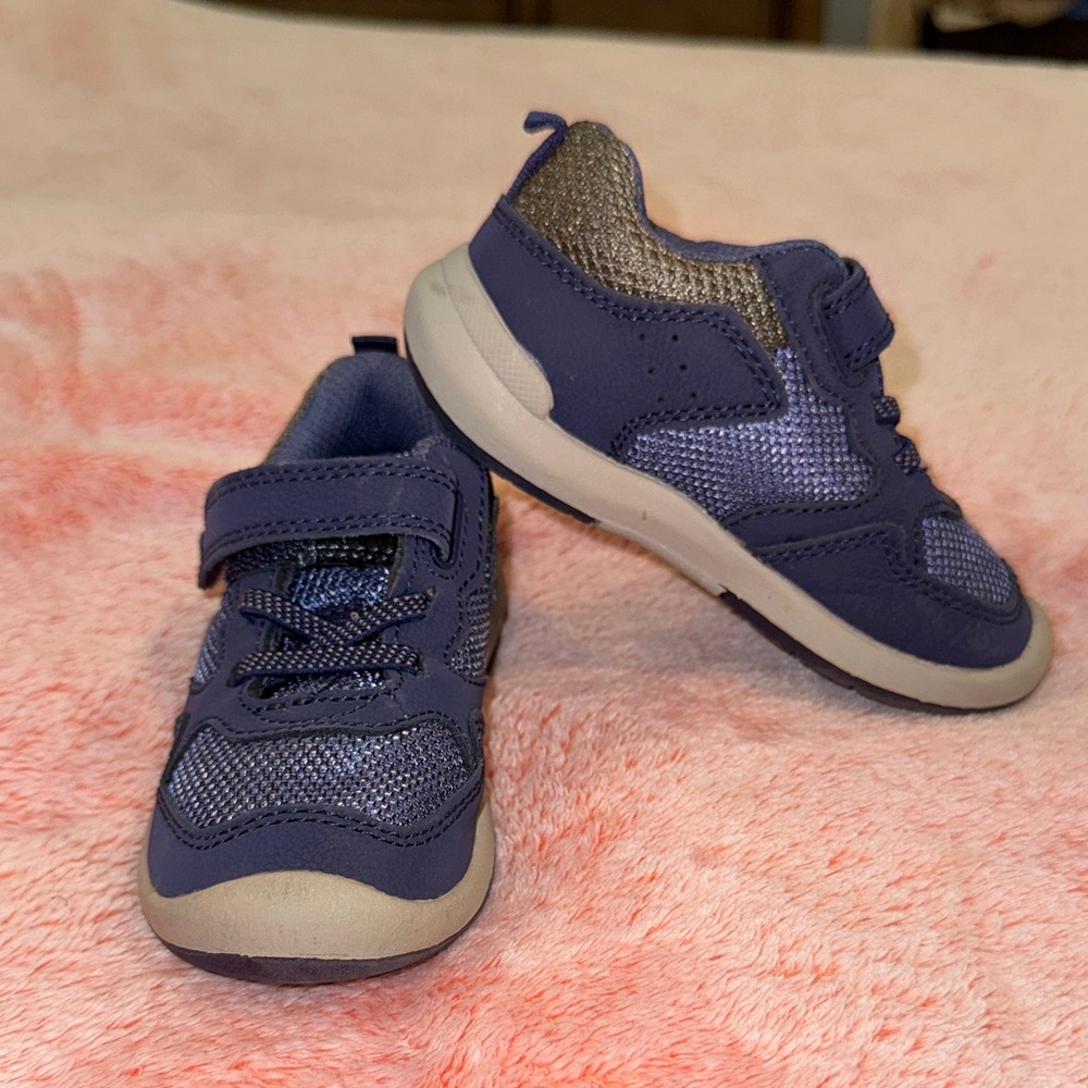 Stride Rite SRT Winslow Navy and Gray Toddler Sneakers